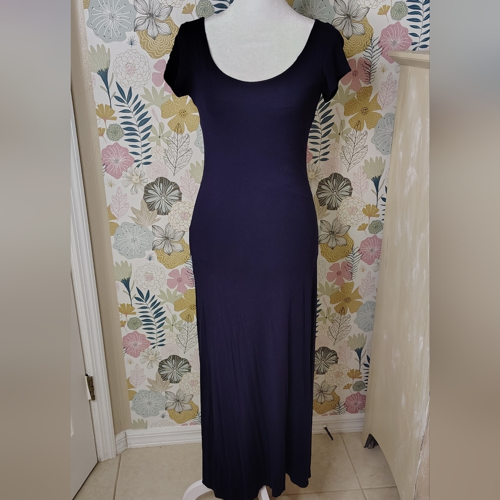 Minty maxi length bodycon shirt dress Size M